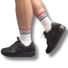 Mr B - Mister B Chaussettes Fist Pig Blanc-Rouge